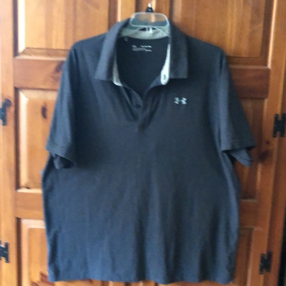 Under Armour Other - Mens Underarmor Heatgear grey polo 3XL - runs small
